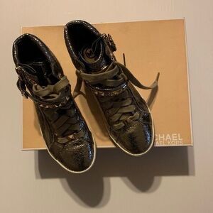 Michael Kors Metallic Gold Sneakers